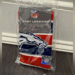 NWT NFL Denver Broncos Baby Crawling Leggings Football Boy Girl- One Size Fit